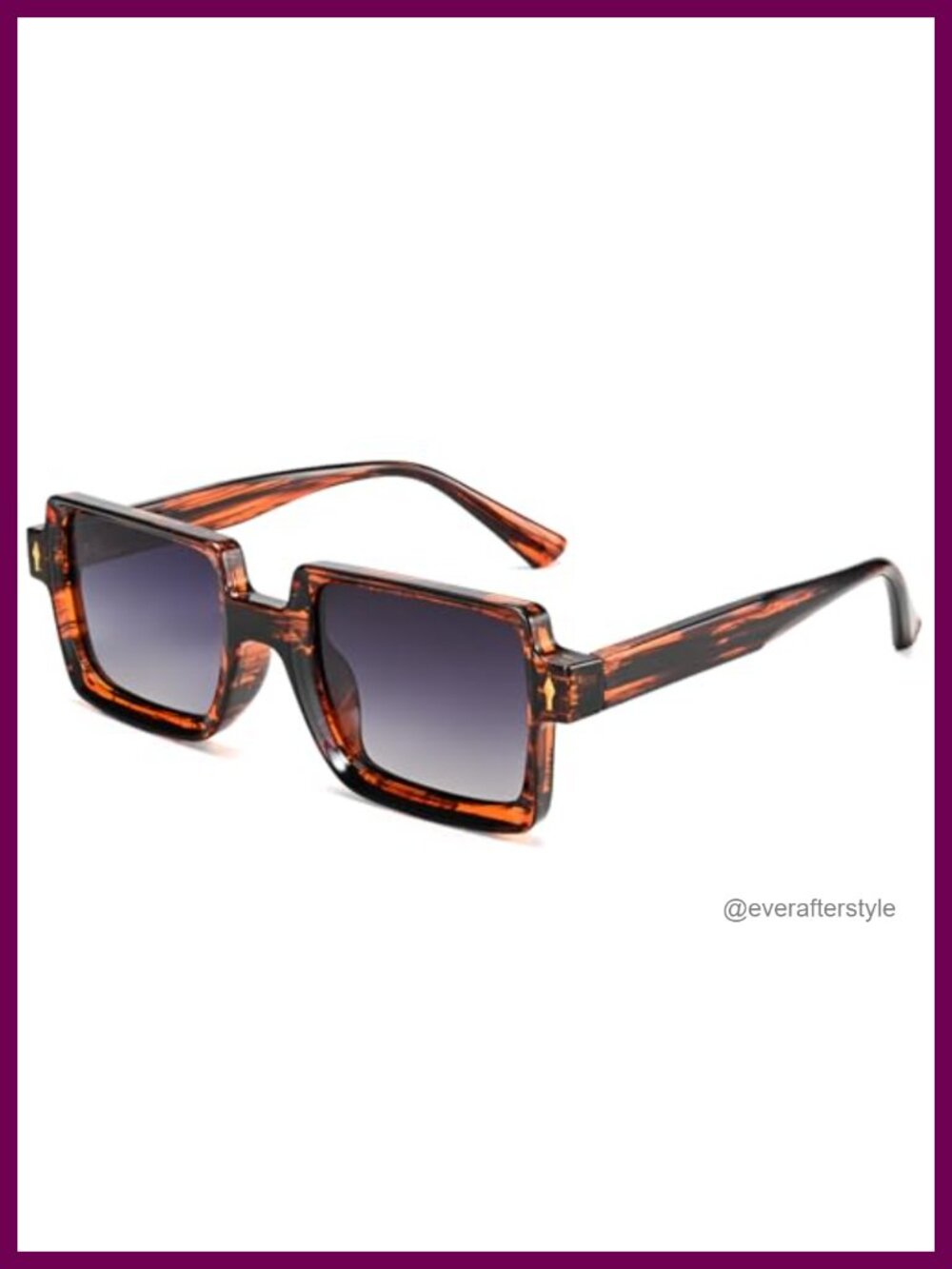 Dollger Polarized Square Sunglasses Full Rim UV400 Unisex Medium Fit